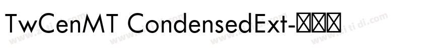 TwCenMT CondensedExt字体转换
